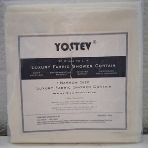 NWT-Yostev Ivory Shower Curtain